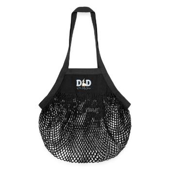 Dadd of the Silly Goose - Organic Mesh Shopping Bag - black - Front