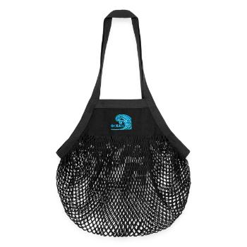 Ozean - Organic Mesh-Einkaufstasche - Schwarz - Vorne