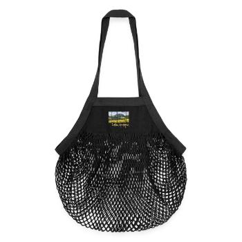 Emilia-Romagna in Italien Panorama Souvenir - Organic Mesh-Einkaufstasche - Schwarz - Vorne