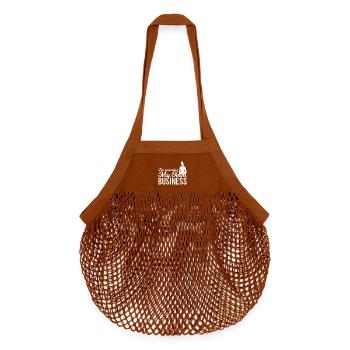 Yoga Teacher Joke - Organic Mesh Shopping Bag - texas orange - Front