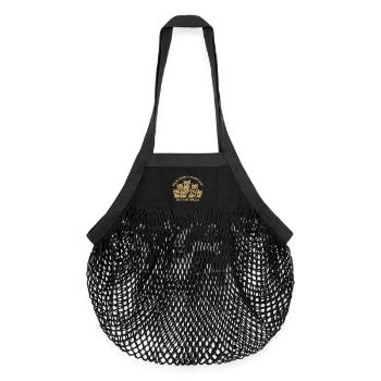 Vous êtes soit un gars intelligent, soit un pet Smella Mème - Sac de courses en mesh bio - noir - Devant