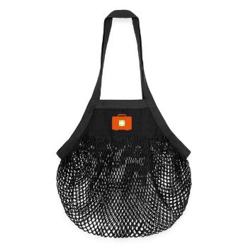 Erste Hilfe Koffer - Organic Mesh-Einkaufstasche - Schwarz - Vorne