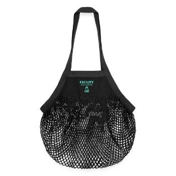 Facility Manager - Organic Mesh Shopping Bag - black - Front