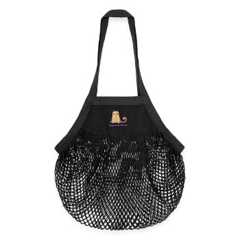 Innere Werte - Organic Mesh-Einkaufstasche - Schwarz - Vorne