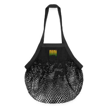 Milwaukee Skyline Gradient - Organic Mesh-Einkaufstasche - Schwarz - Vorne