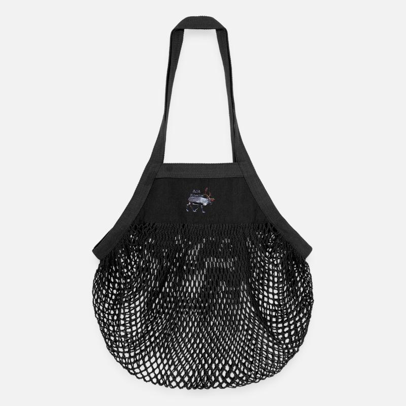 Subh Krisamas - Organic Mesh-Einkaufstasche - Schwarz