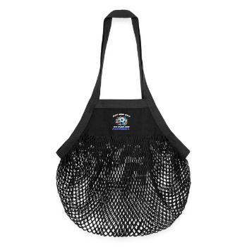 WM Aus dem Weg ich muss zum Fußball - Organic Mesh-Einkaufstasche - Schwarz - Vorne