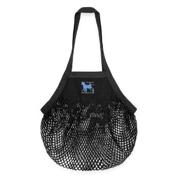 Course de trot trotteur - Sac de courses en mesh bio - noir - Devant