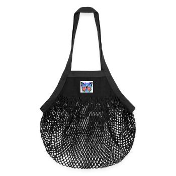 butterfly - Organic Mesh Shopping Bag - black - Front