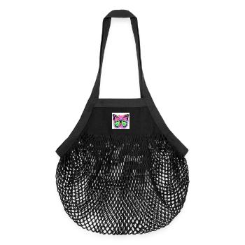 butterfly - Organic Mesh Shopping Bag - black - Front