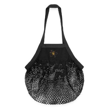 LYS ROSE CLAIR - Sac de courses en mesh bio - noir - Devant