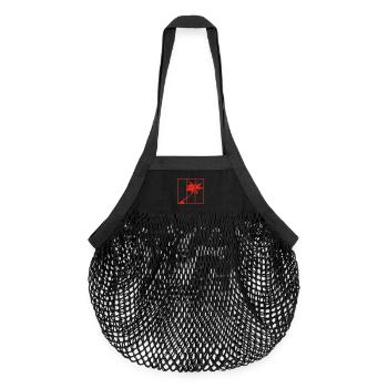 Holiday View (Red) - Organic Mesh Shopping Bag - black - Front