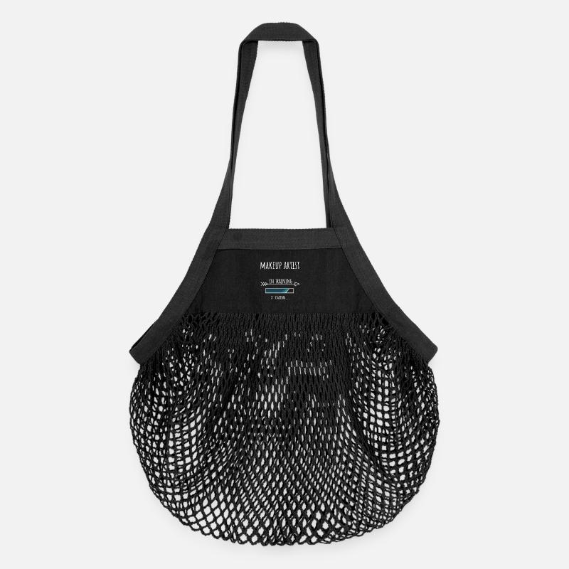 Makeup Artist Gift Profession Education - Organic Mesh Shopping Bag - black