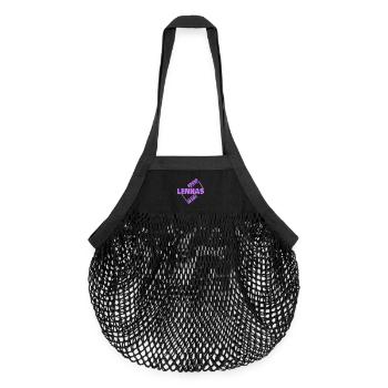 Lennas - Sac de courses en mesh bio - noir - Devant