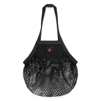 tricot - Sac de courses en mesh bio - noir - Devant