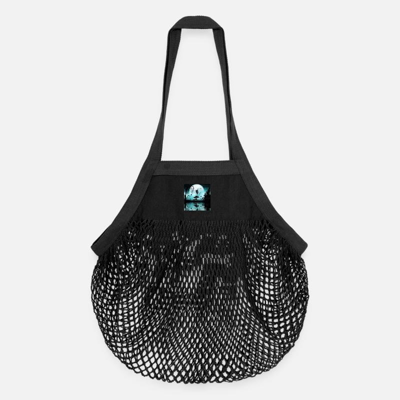 Danser la nuit, jolie fée. - Sac de courses en mesh bio - noir