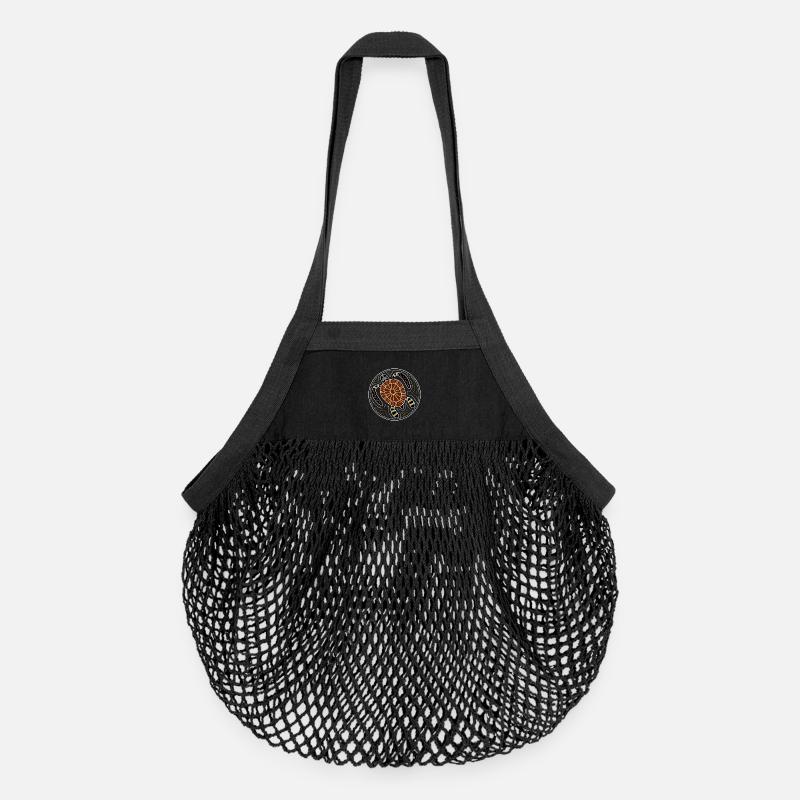 turtle - Sac de courses en mesh bio - noir