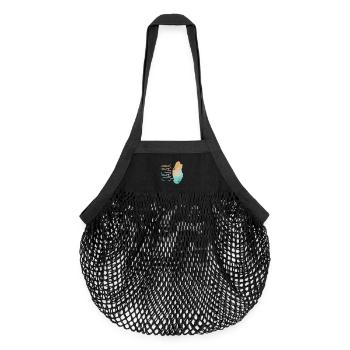 Qatar - Organic Mesh Shopping Bag - black - Front