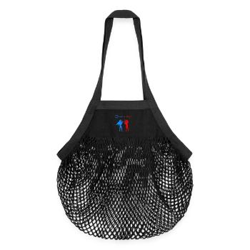 Angel Devil - Organic Mesh Shopping Bag - black - Front