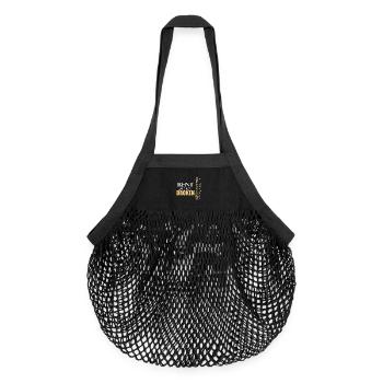Scoliosis spine back illness gift - Organic Mesh Shopping Bag - black - Front