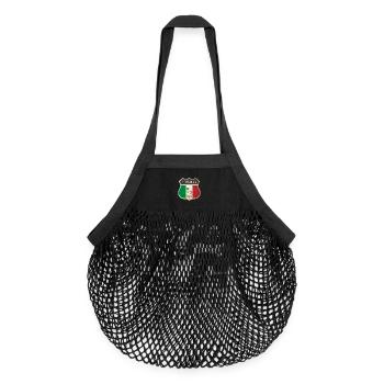 Florence Italie Armoiries Drapeaux Design - Sac de courses en mesh bio - noir - Devant