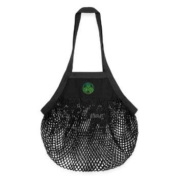 Celtic Knot - Organic Mesh-Einkaufstasche - Schwarz - Vorne
