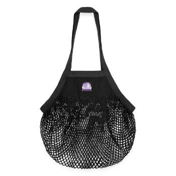 Bouldern Mädchen Hobby Boulderin Berge Geschenk - Organic Mesh-Einkaufstasche - Schwarz - Vorne
