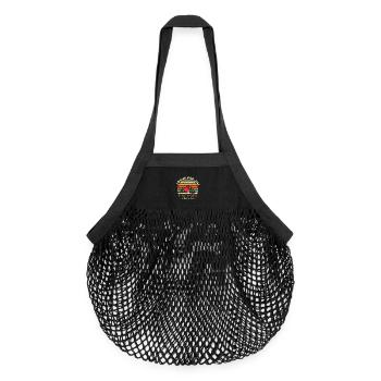 J Peux Pas j Ai Ping Pong Vintage - Sac de courses en mesh bio - noir - Devant