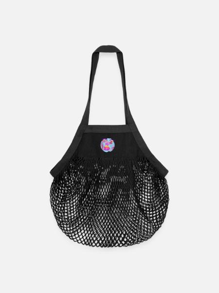 Pop Art bright collage - Organic Mesh Shopping Bag - black