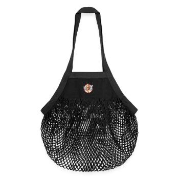 libellule drôle Kawaii dessin animé Clipart animal de compagnie - Sac de courses en mesh bio - noir - Devant