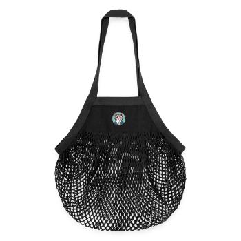 Chantilly Tiffany Chat Race Dessin animé Kawaii Animal - Sac de courses en mesh bio - noir - Devant