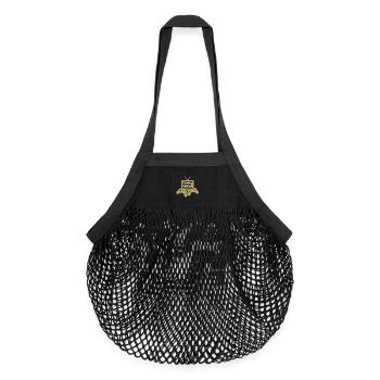 Gamer Veteran Retro TV - Sac de courses en mesh bio - noir - Devant