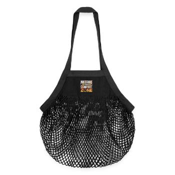 La pression de l’ingénieur incendie est mon opérateur de pompe de confort - Sac de courses en mesh bio - noir - Devant