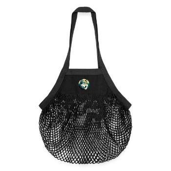 Loup - Sac de courses en mesh bio - noir - Devant