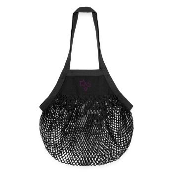 CHRISTMAS. STAR. STARS. CHRISTMAS ISLAND. NEW YEAR'S DAY - Organic Mesh Shopping Bag - black - Front