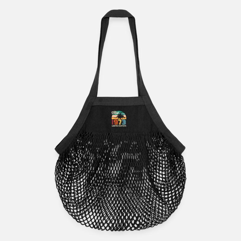 Millésime 1973 Palmiers Edition Limitée - Sac de courses en mesh bio - noir