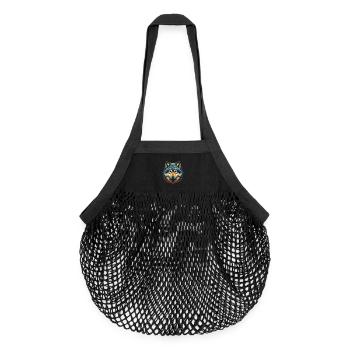 Loup - Sac de courses en mesh bio - noir - Devant