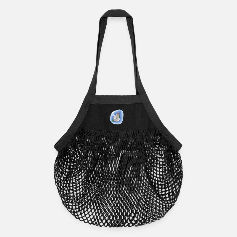 04. Erinnererseele - Organic Mesh-Einkaufstasche - Schwarz