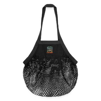 Course ultra sur les sentiers - Sac de courses en mesh bio - noir - Devant