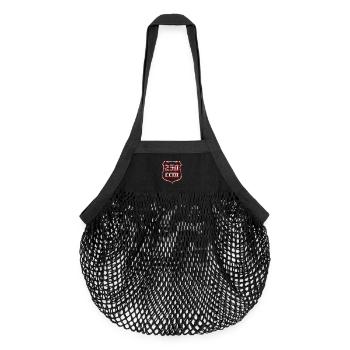 250cc coat of arms hard guys and cool bikers - Organic Mesh Shopping Bag - black - Front