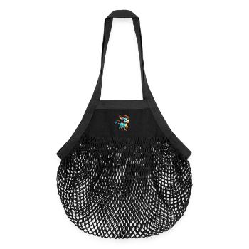 Donkey Mule - Organic Mesh Shopping Bag - black - Front