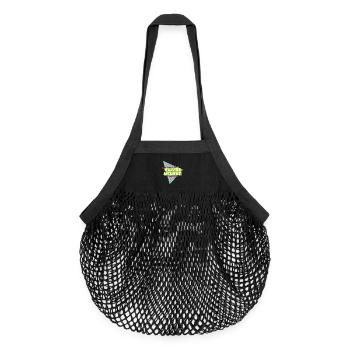 80s Dancing: Ich habe eine Wassermelone getragen - Organic Mesh-Einkaufstasche - Schwarz - Vorne