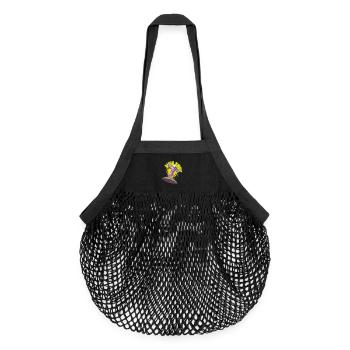 Außerirdischer Retter - Organic Mesh-Einkaufstasche - Schwarz - Vorne