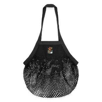Attaque du pain d’épices - Sac de courses en mesh bio - noir - Devant