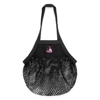 Emma, maiden name, favorite name - Organic Mesh Shopping Bag - black - Front