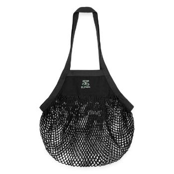 Bachelor - Organic Mesh Shopping Bag - black - Front