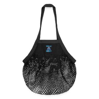 Boot - Organic Mesh-Einkaufstasche - Schwarz - Vorne