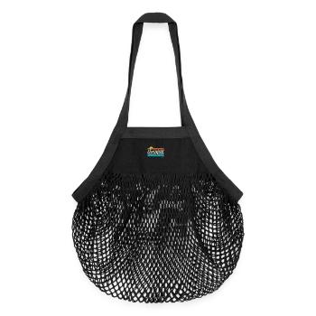 Ehrenfeld Veedel Cologne Quartier Retro Vintage Surfeurs - Sac de courses en mesh bio - noir - Devant