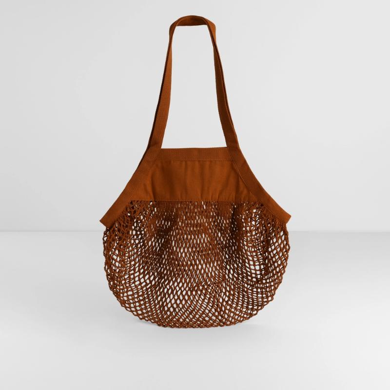 A Sweet Hamster Eats A Cookie While It Snows Organic Mesh Shopping Bag