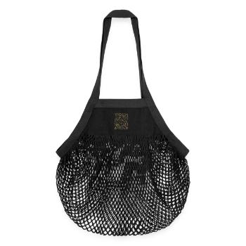 Hieroglyphics - Organic Mesh Shopping Bag - black - Front